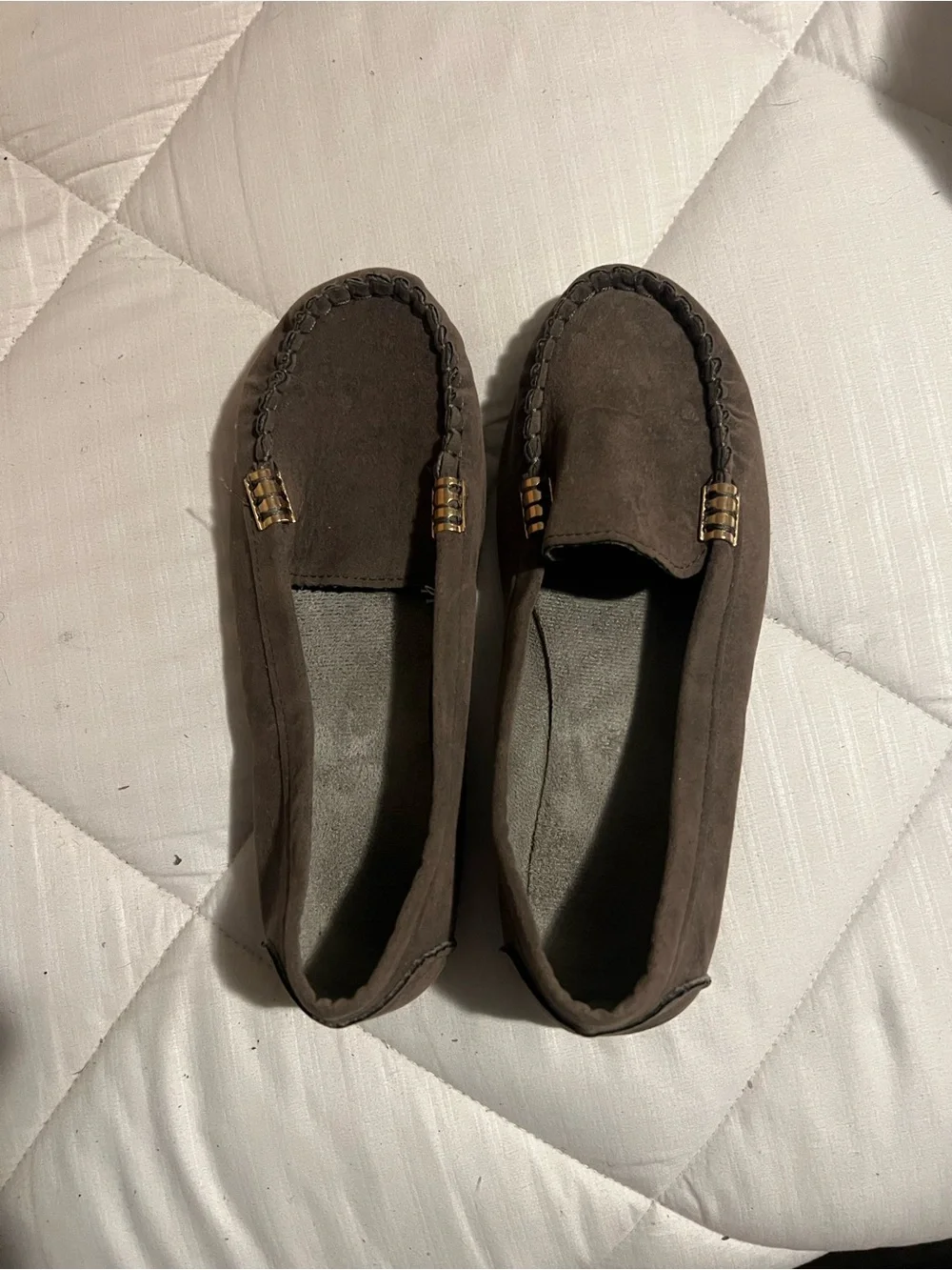Brown Suede Woman’s Moccasin Loafers